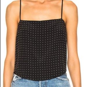 Fleur Du Mal Black Studded Blouse